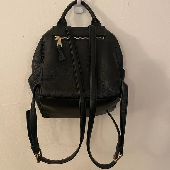 Tory Burch Pebbled Leather Drawstring Backpack - Picture 2 of 4